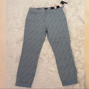 NYDJ Pants, Roll Cuff Ankle - Paisley